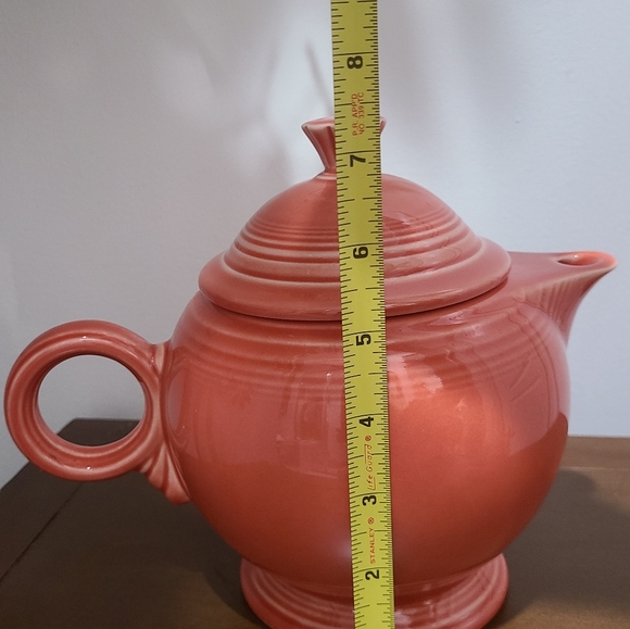 Fiesta Tablewear Co. Full Size 44oz Persimmon Covered Ceramic Teapot - Picture 11 of 16